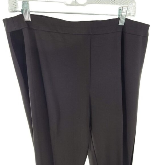 Soft Surrounding Women's Elastic Waist Legging Pant High Rise Solid Black Size L - Picture 3 of 10